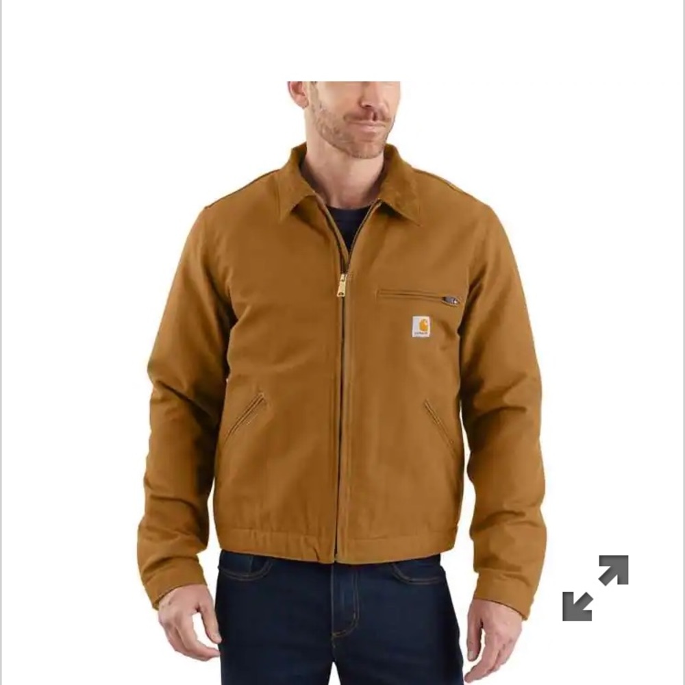 NEVER WORN Carhartt Relaxed Fit Duck Blanket-Lined Detroit Jacket size XL Tall